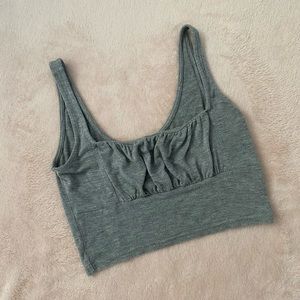 PacSun Gray Square-neck Tank